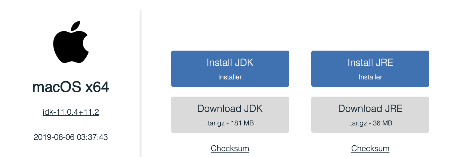 java jdk 8 download for mac